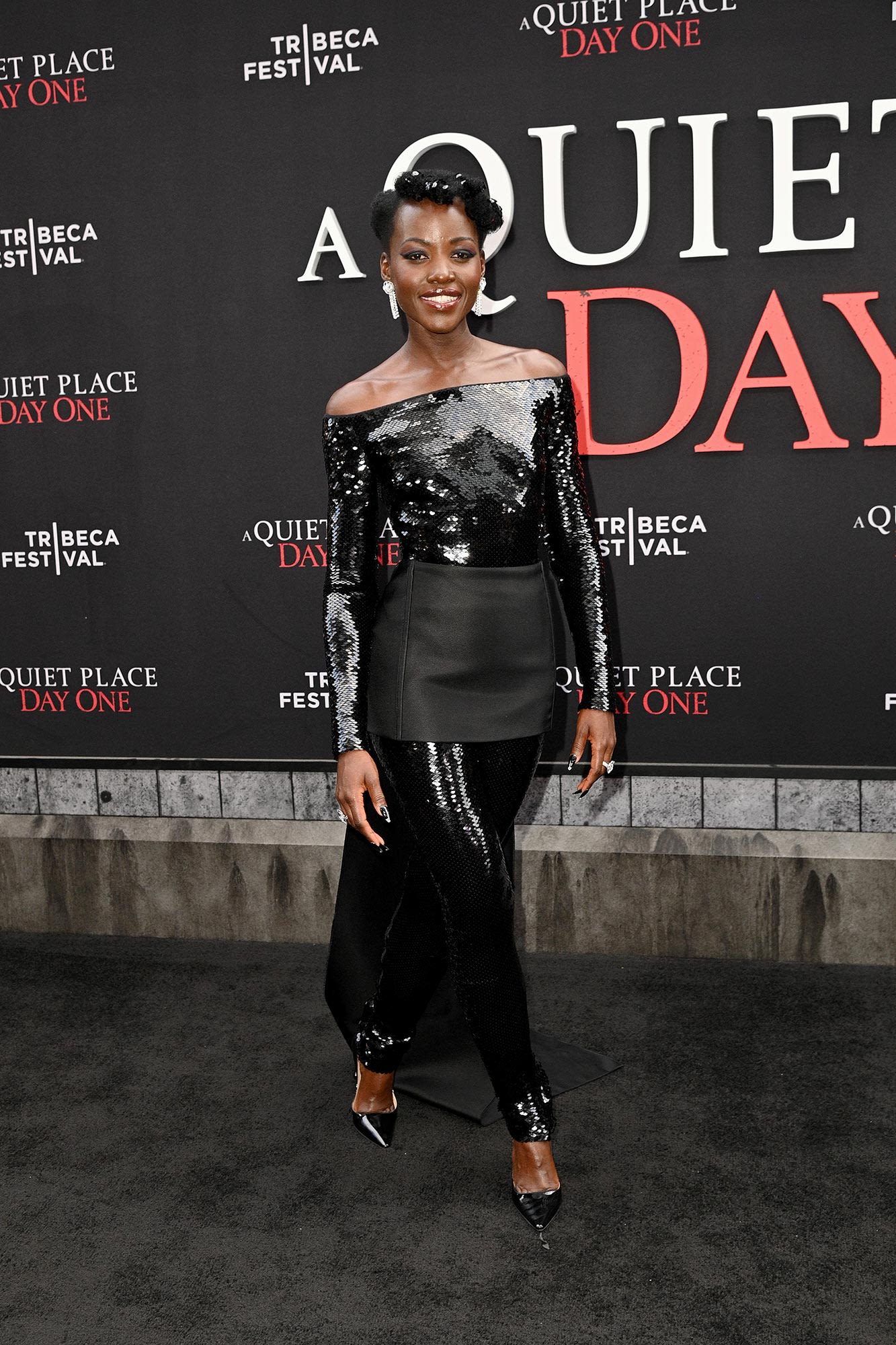 Lupita Nyong’o Exudes Eerie Elegance at ‘A Quiet Place: Day One’ Premiere in NYC