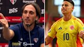 La tajante respuesta de Luis Zubeldía cuando le preguntaron por James Rodríguez: “¡Mamita querida!”