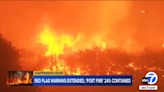 15K-acre fire near 5 Fwy continues to burn amid red-flag warning