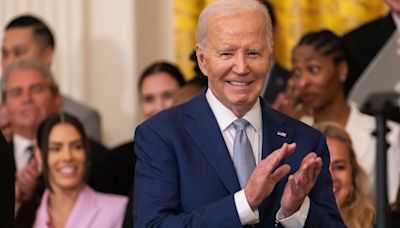 Joe Biden Goofs In Praising Candace Parker As WNBA Champs Visit White House