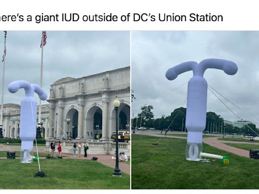 There's A 20-Foot-Tall IUD In Washington, DC Right Now, And It's There For A Really Important Reason