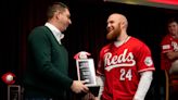 Blake Dunn, Cincinnati Reds outfield prospect, gets his first Major League Baseball hit