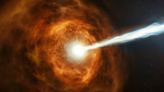 Earth Hit by Gamma Ray Burst from a Blob at the Center of the Milky Way