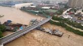 Colliding barges on Marikina River hit Pasig bridge