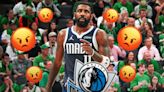 Kyrie Irving stomping on Celtics logo gets spooky Mavericks twist