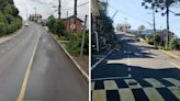 Chuvas no RS: vídeos mostram antes e depois de desmoronamento de rua em Gramado