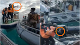 中國海警「揮斧頭、長刀」砸船畫面曝！強行奪槍傷人 菲控如海盜