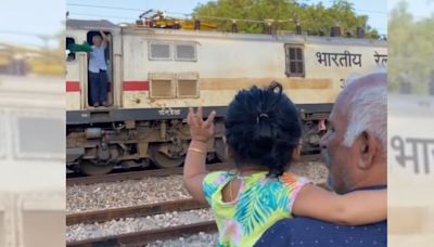 Viral Video: Little Girl Says 'Bye' To Loco Pilot As He Waves Green Flag From Train