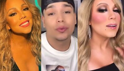 Influenciador viraliza ao se transformar em Mariah Carey: "Como você faz isso?