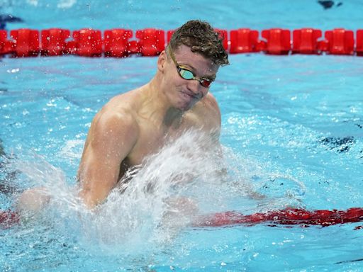 Léon Marchand pulls off one of the most audacious doubles in swimming history at the Paris Olympics