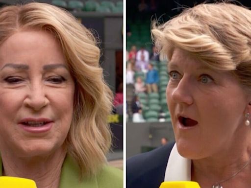 Wimbledon pundit makes Clare Balding's jaw drop on BBC with brag while on air