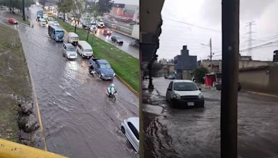 Lluvias provocan inundaciones en vialidades de Cuautitlán Izcalli