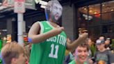 Video shows Celtics fans beating up Kyrie Irving blow-up doll, stomping it before NBA Finals
