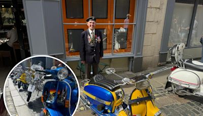 The Mayor, a Normandy veteran, and over 70 vintage scooters on show in the York sun