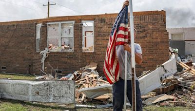 Photos: Search through damage underway after storms hit Barnsdall