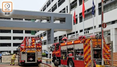 香港專業教育學院柴灣分校 課室抽氣扇短路起火