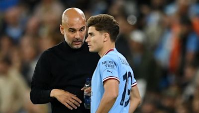 Pep Guardiola habló sobre la situación de Julián Álvarez, que dejó en duda su continuidad en Manchester City