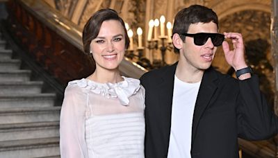 Keira Knightley is joined by husband James Righton at Chanel show