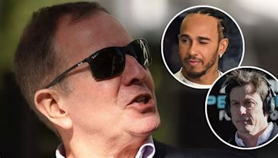 Martin Brundle makes Lewis Hamilton observation with Toto Wolff's patience "very thin"