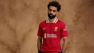 Salah models Liverpool's 2024-25 home kit, but will he get to play in it?