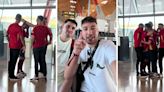 Un grupo de amigos celebró una despedida de soltero yendo a ver la Eurocopa y la reacción del novio se volvió viral