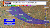 At least 5 tornadoes, 100 mph winds confirmed Thursday Night