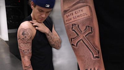 Mac McClung Gets Full Arm Sleeve Tattoo In NYC