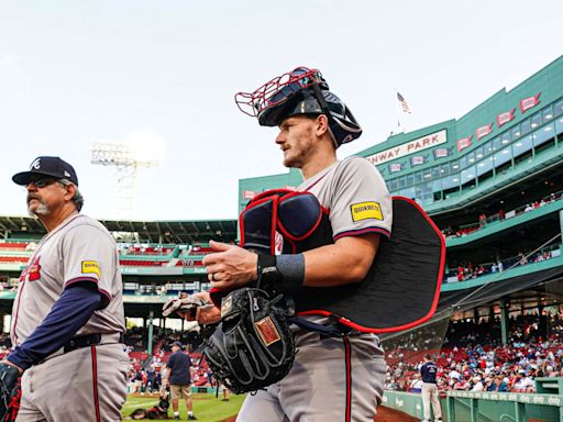 Sean Murphy grossed out Braves fans by seemingly growing a second elbow after HBP