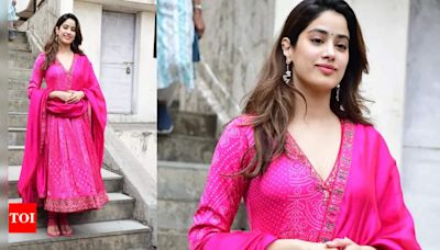 Janhvi Kapoor's voting day look featured a subtle promotion of her movie song 'Dekha Tenu Pehli Baar' - See Pics! | Hindi Movie News - Times of India
