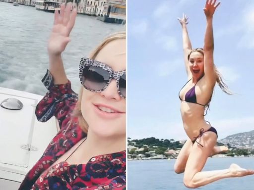 Kate Hudson Jumps Off Dock in Bikini as She Shares Sweet Vacation Clips: ‘Just Soaking It in’