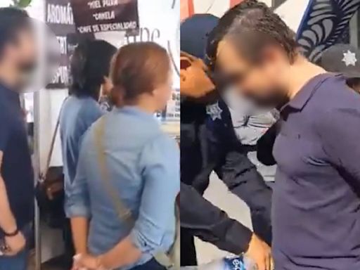 Atrapan infraganti a sujeto grabando a mujeres con una cámara oculta en sus tenis en la Feria de Puebla