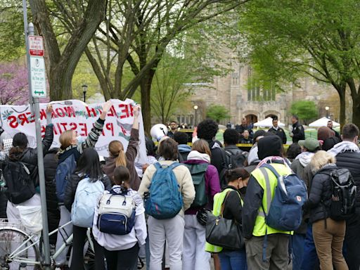 Yale pro-Palestine protesters told to leave or face 'emergency suspension'