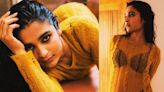 Chaithra J Achar Is At Her Sensual Best In Sheer Knitted Yellow Dress - News18