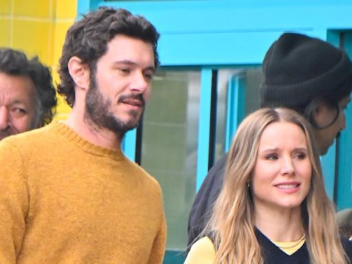 Kristen Bell & Adam Brody Stop for Coffee While Filming New Netflix Comedy Series