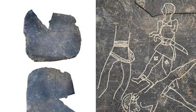 Encuentran escenas de guerreros de los siglos VI-V a. C. en un yacimiento tartésico de Badajoz