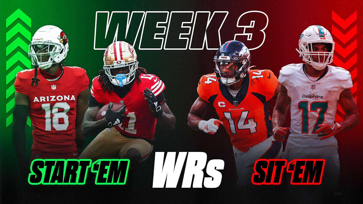 Wide Receiver Start 'Em, Sit 'Em Picks For Fantasy Football Week 3