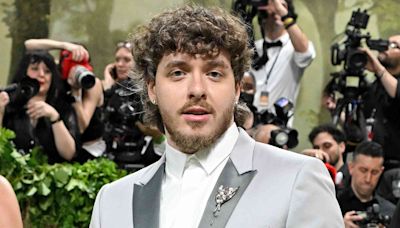 Jack Harlow Wears a Stylish Gray Suit to the 2024 Met Gala with a Subtle Nod to the Event's Dress Code