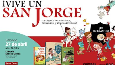 Jaume Copons y Liliana Fortuny presentan en Huesca "El maravilloso, singular y sorprendente libro de San Jorge"