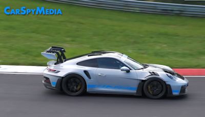 Porsche GT2 RS mule hits the 'Ring wearing GT3 RS bodywork