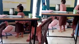 In UP’s Aligarh, Primary School Teacher Sleeps In Class While Students Fan Her, Video Goes Viral
