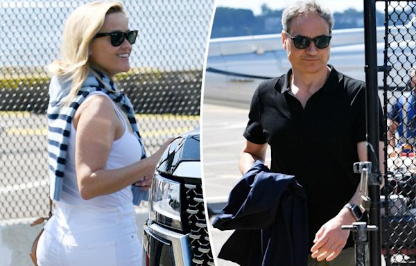 Reese Witherspoon arrives in NYC with German financier Oliver Haarmann after sparking dating rumors