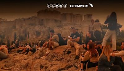 Atenas envuelta en naranja: Espeso polvo del Sáhara tiñe los cielos griegos