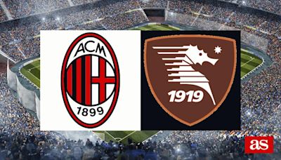Milan 3-3 Salernitana: resultado, resumen y goles