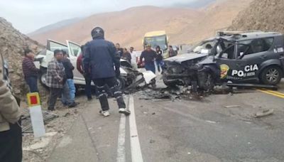 Accidente mortal en Ilo: dos personas fallecen en choque entre patrullero PNP y auto particular