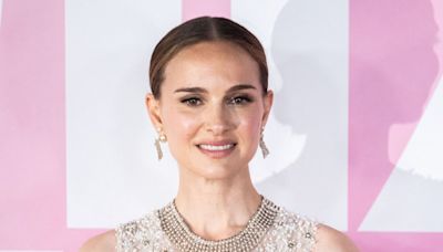 Natalie Portman is glowing as she steps out in sheer pink frock on the red carpet