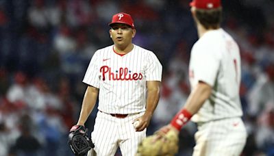 Suárez has strong 6-inning outing as the streaking Phillies rout the Giants 14-3