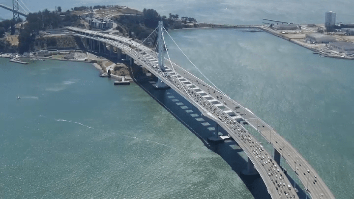 Man jumps off Bay Bridge after crash, rescued by Coast Guard, CHP says