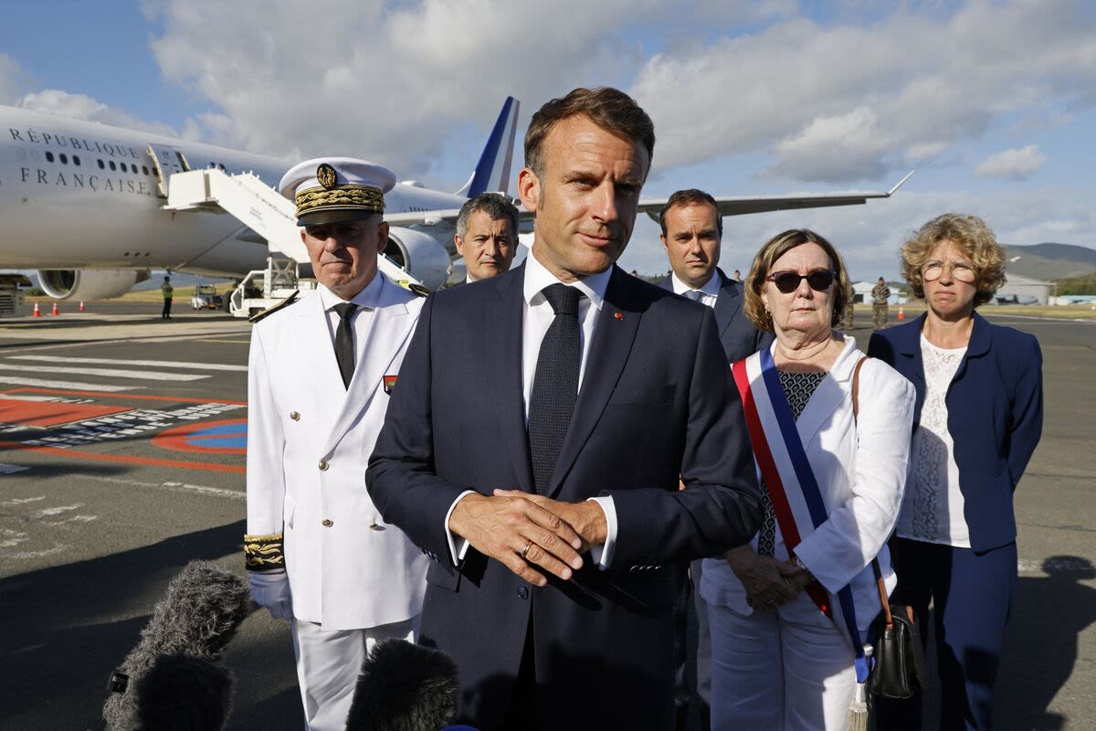 France’s Macron Touches Down in New Caledonia, Urges Calm