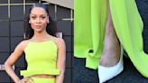 Zuri Hall Takes on White-Hot Shoe Trend in Crystal-Embellished Pumps for ‘Challengers’ Premiere