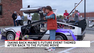 Windham middle schoolers use 'Back to the Future' theme for opioid awareness event